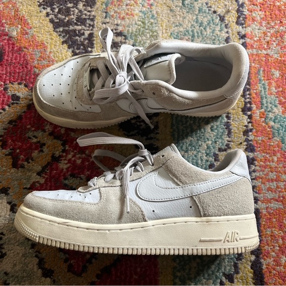 Nike Air Force 1 '07 Premium Low Pure Platinum W8.5 - Picture 1 of 8